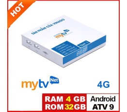 Android tivi box MYTV MYNET TV 4H – RAM 4G, ROM 32G, Hệ điều hành Android 10, BLUETOOTH Có điều khiể